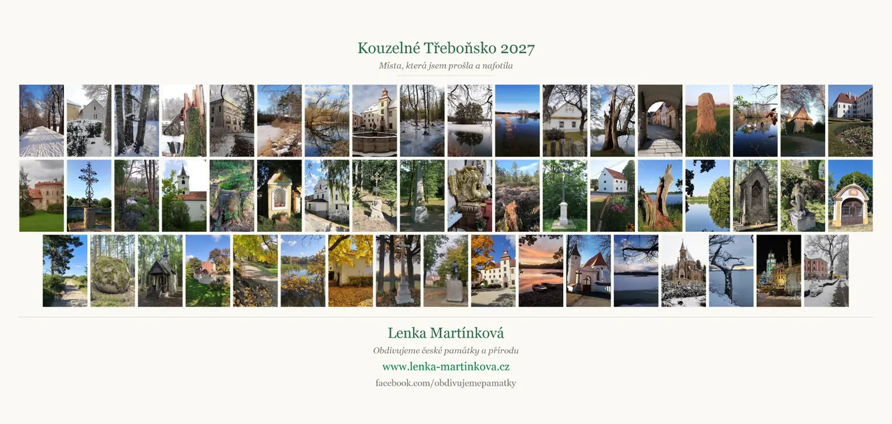 Galerie všech fotografií stolního kalendáře Kouzelné Třeboňsko 2027